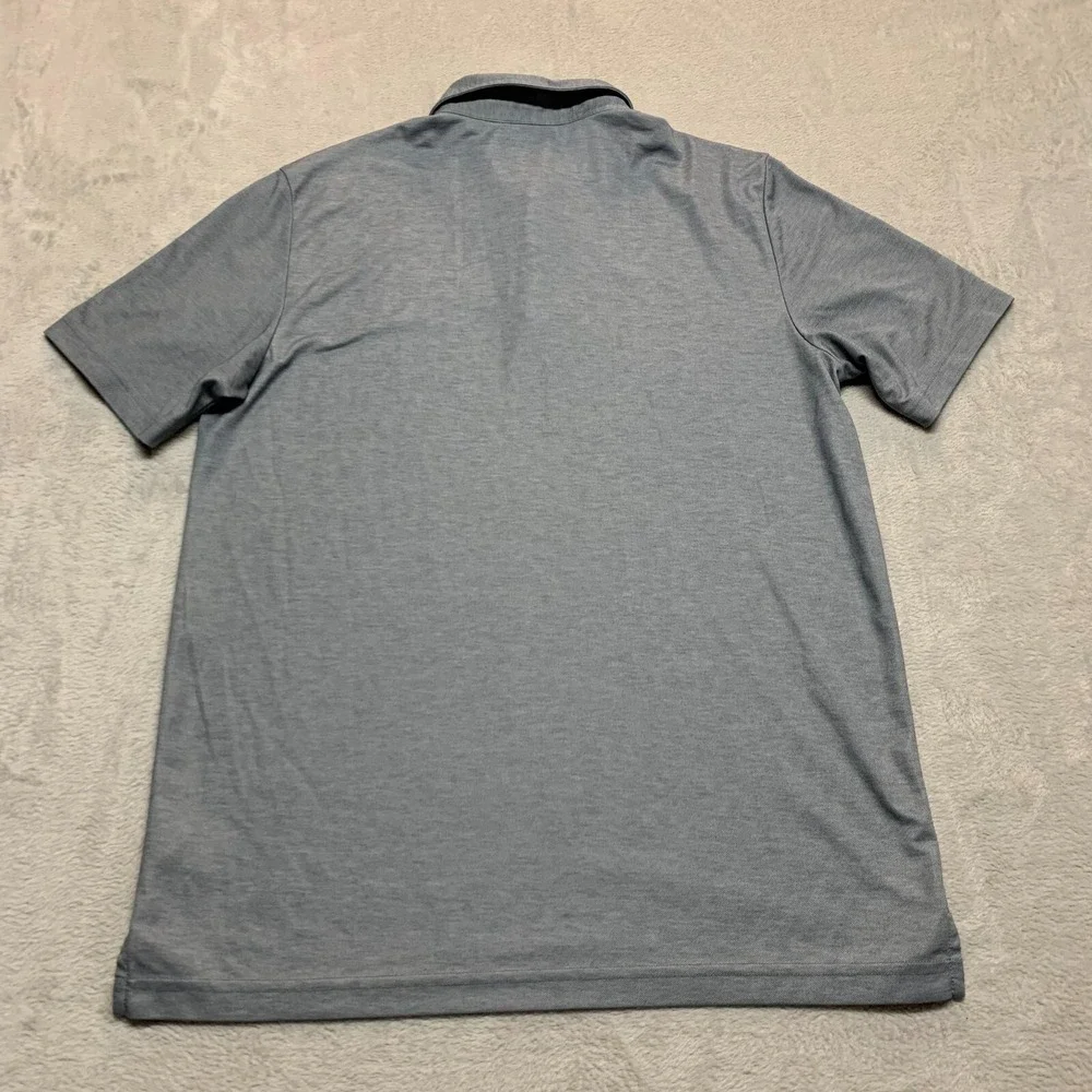 Travis Mathew Polo Shirt Mens L Gray Short‎ Sleeve Lumberjack Axe Man
